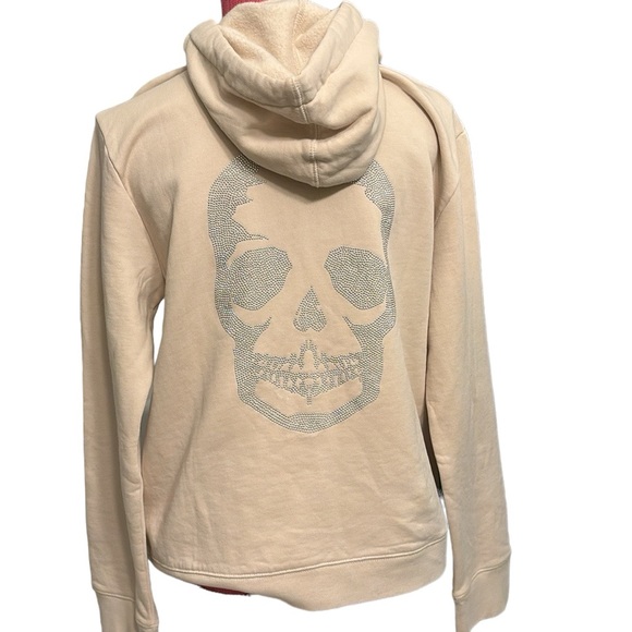 Zadig & Voltaire Comfy Skull Strass Hoodie Zip Jacket size L - Picture 1 of 10